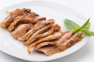 Charcoal-boiled pork neck