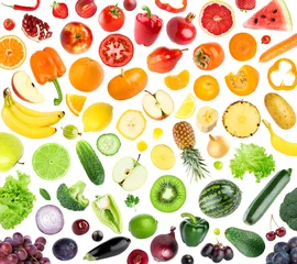 Zelfklevend Fotobehang  Fruits and vegetables © seralex