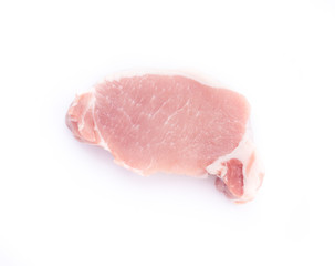 raw meat pork steak