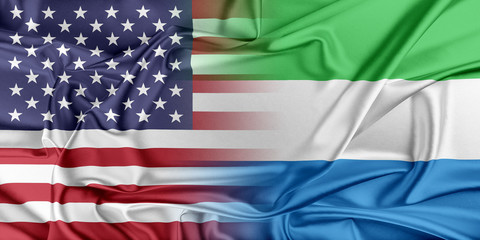 Obraz premium USA i Sierra Leone