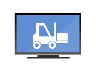 Monte-charges dans un écran de télévision