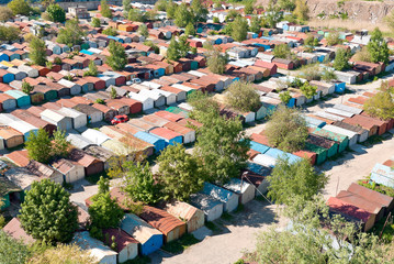 гаражный кооператив, вид сверху