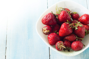 strawberries in a bowl