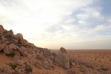 Sonnenaufgang in der Sahara