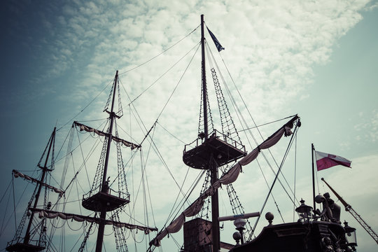  Galleon is big tourist attraction of Tri city in Poland
