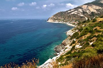 Fototapeta na wymiar Elba island, coast