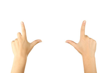 Female hand gestures