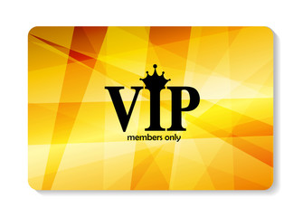 VIP Members Card Vector Illustration