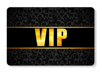 VIP Members Card Vector Illustration