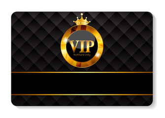 VIP Members Card Vector Illustration - obrazy, fototapety, plakaty