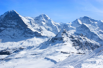 Vacation in Alps, Mannlichen, Switzerland