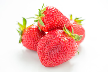 Ripe strawberries.
