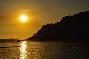 white cliff of Scala dei Turchi near Agrigento, Sicily