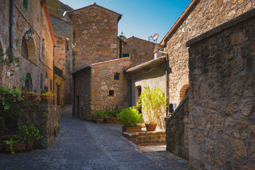 Obraz na płótnie Canvas Corners of Tuscan medieval towns in Italy
