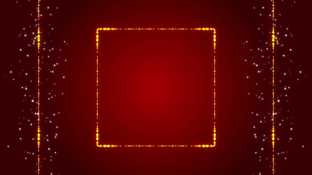 red abstract background, frame, loop