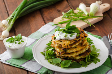Homemade potato pancakes
