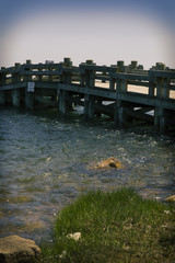 Bridge on Chappaquiddick in which the Chappaquiddick incident took place in Massachusetts. 