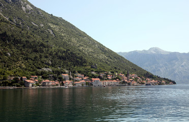 Beautiful landscape of Perast, Boka Kotor bay, Montenegro, Europe.