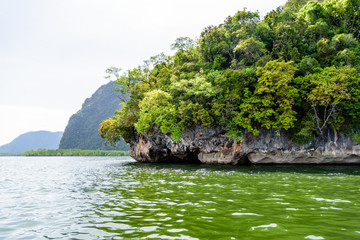 Islands and green sea