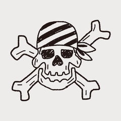 skull doodle