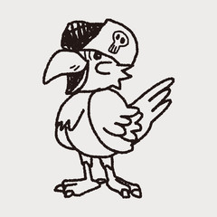 parrot doodle