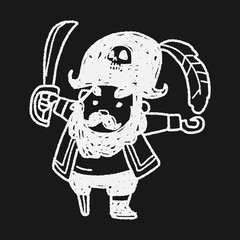 pirate captain doodle