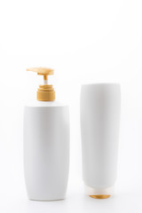 Gel, Foam Or Liquid Soap Plastic Bottle White.