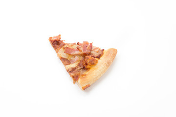 hawaiian pizza isolated on white background