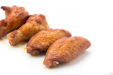 Chicken wings with barbeque sauce