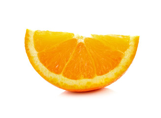 orange slice isolated on white.