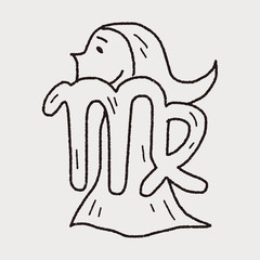 Virgo Constellation doodle