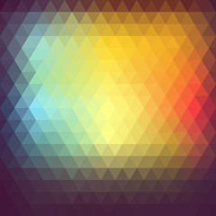 Colorful abstract polygon.Retro background vector illustration
