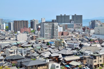 Fototapeta na wymiar 滋賀県　大津市の風景