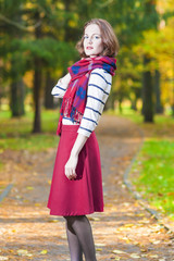 Fototapeta premium Style and Fashion Concept and Ideas: Young Caucasian Female Brun