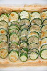 Zucchini Tarte aus Blätterteig