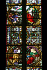 Stained glass in Zagreb cathedral