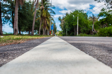 street outside city.