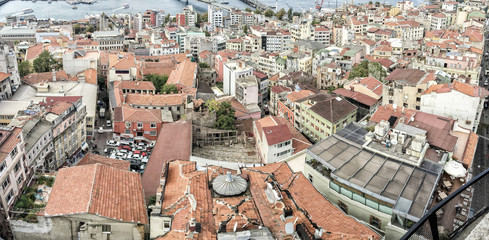 Istanbul Panoramic view on a beautiful day