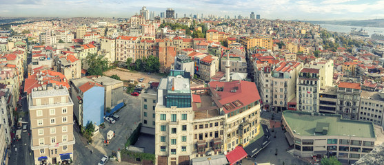 Istanbul Panoramic view on a beautiful day