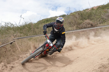 Obraz premium Downhill peralte curva