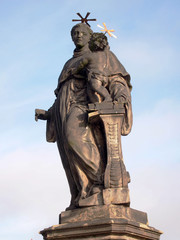 Statue of St. John the Baptist, the sculpture of Charles Bridge