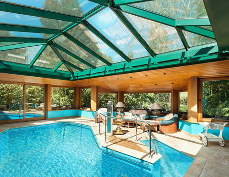 house, indoor pool
