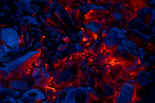 Smoldering Embers As A Background