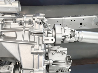 Gearbox 4WD with shaft drive