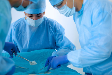 Surgery team in the operating room