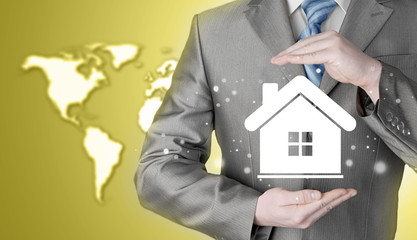 Home insurance concept.