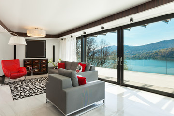 Fototapeta na wymiar Interiors, modern living room