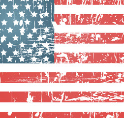 American flag vintage textured background