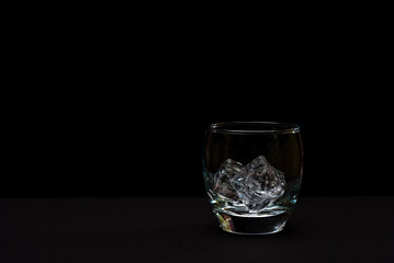 Glass with ice