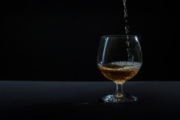 Naklejka na ściany i meble Cognac glass